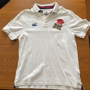 Canterbury England Rugby polo shirt. Size Large